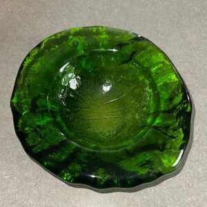 Elegant Green Glass Bowl